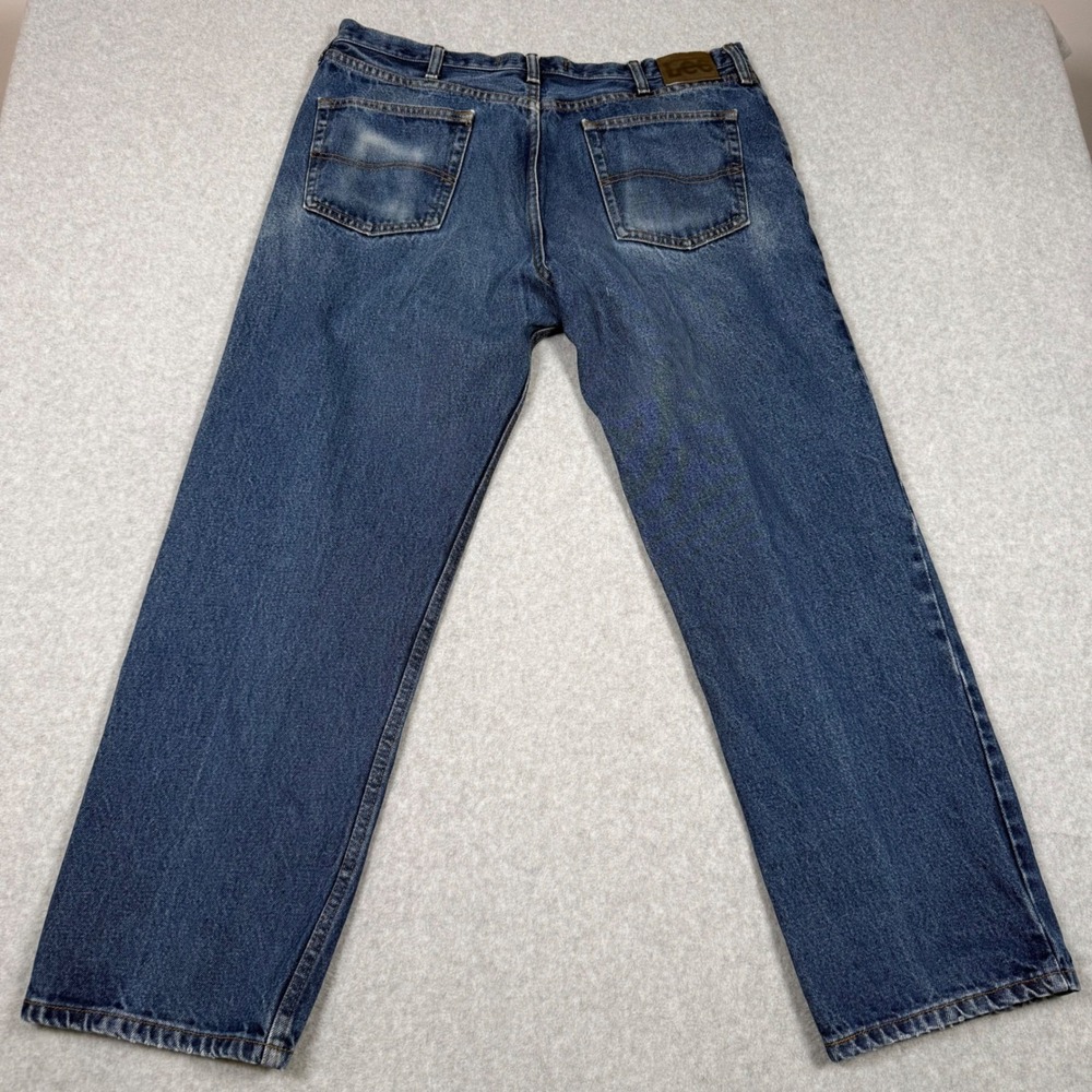 Lee Vintage 90s Relaxed Fit Mens Jeans 38x30 Medium Wash Straight Leg Denim